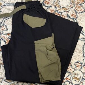 SHEIN Black and Olive Cargo Pants